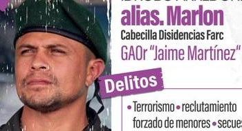 Ejército abatió a alias ‘Marlon’, uno de los principales cabecillas de las disidencias de las FARC en el Cauca