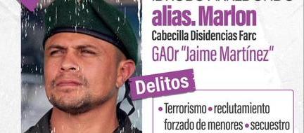 Ejército abatió a alias ‘Marlon’, uno de los principales cabecillas de las disidencias de las FARC en el Cauca