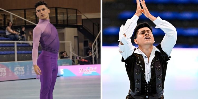 Brayan Carreño y Jeshua Folleco brillaron en la Copa Mundial de Patinaje Artístico