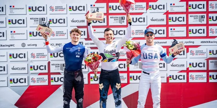 Triunfo para Diego Arboleda en la segunda válida de la Copa Mundo de BMX Racing