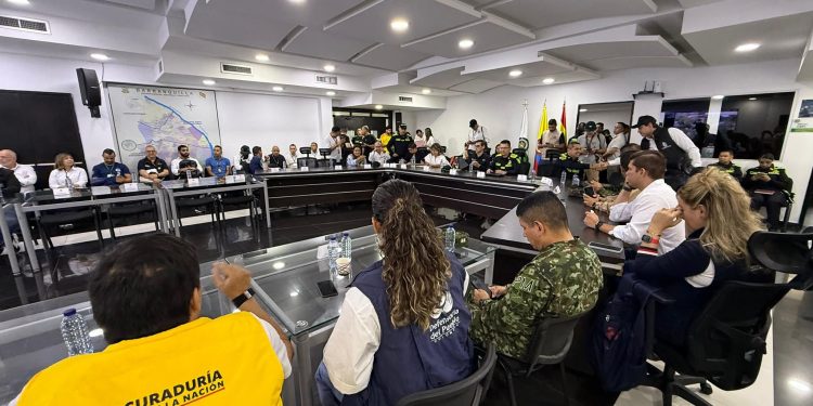 ¡Instalan el Puesto de Mando Unificado (PMU) para la segunda vuelta presidencial en el Atlántico! 