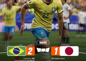 Brasil vence a Japón 2-1 en el minuto 96 con gol de Martinelli en un cierre agónico
