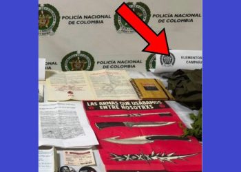 Hallan material de campaña de Iván Cepeda junto a banderas del ELN tras allanamiento