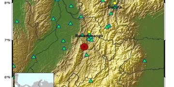 Fuerte temblor en Colombia este 17 de junio: epicentro en Santander y sacudida en varias ciudades