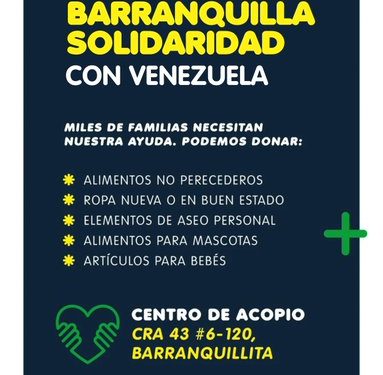 Alcalde Char habilita centro de acopio de ayudas para afectados por terremoto en Venezuela