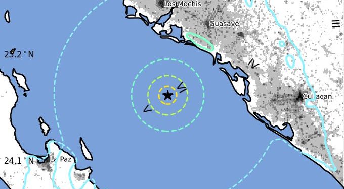 Sismo de magnitud 6.0 sacude la costa de Sinaloa, México; descartan riesgo de tsunami