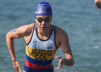Carolina Velásquez, octava en la Copa Mundo de Triatlón en Huatulco