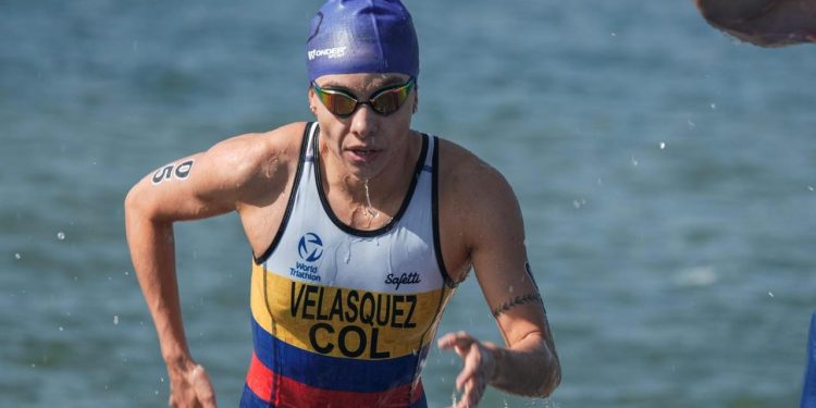 Carolina Velásquez, octava en la Copa Mundo de Triatlón en Huatulco