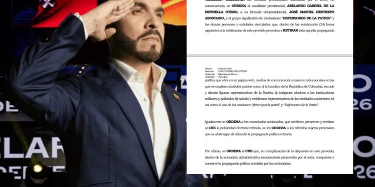 Tribunal de Bogotá prohibe a De La Espriella utilizar la expresión “firmes por la patria”