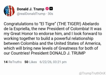 Donald Trump así felicitó a Abelardo de la Espriella y prometió fortalecer la relación entre Colombia y Estados Unidos