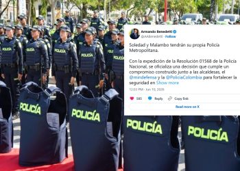 Crean Policía Metropolitana para Soledad y Malambo con sede principal en Soledad