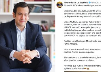 Abelardo de la Espriella anuncia a Rodrigo Lara Restrepo como ministro del Interior