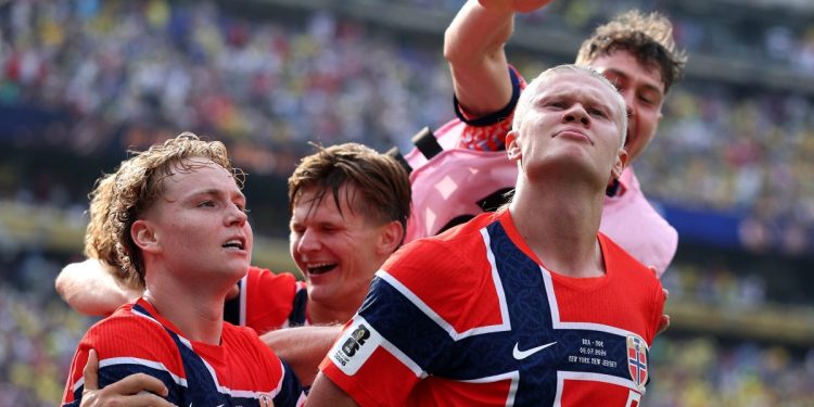Doblete de Haaland elimina a Brasil y clasifica a Noruega a los cuartos de final del Mundial