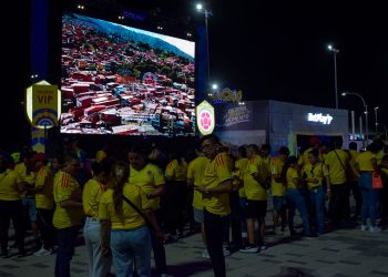 Barranquilla vuelve a vivir la fiesta del fútbol en el Gran Malecón con el fan zone para apoyar a Colombia ante Ghana