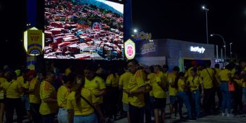 Barranquilla vuelve a vivir la fiesta del fútbol en el Gran Malecón con el fan zone para apoyar a Colombia ante Ghana