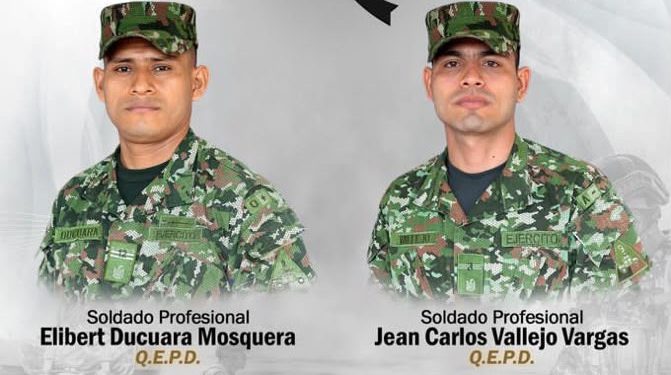 Identificados el soldado fallecido y los heridos tras ofensiva militar por secuestro masivo en Chocó