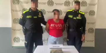 Capturada mujer en repelón por presunto tráfico de estupefacientes: incautados 250 gramos de marihuana
