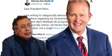Dan Newlin niega haber financiado la campaña de Abelardo De La Espriella y exige a Petro presentar pruebas