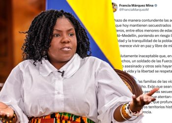 Francia Márquez condena secuestro masivo en Chocó y exige la liberación de las víctimas
