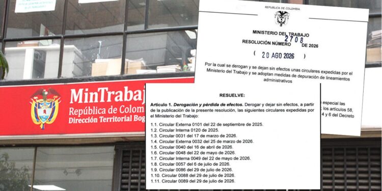 Gobierno De La Espriella deroga 11 circulares del anterior Ministerio del Trabajo y revierte varias medidas