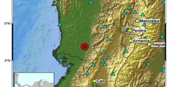 Chocó vuelve a temblar: sismo de magnitud 2,8 fue registrado en la madrugada