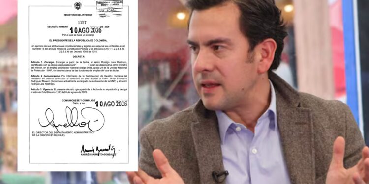 Rodrigo Lara asumirá temporalmente la dirección de la UNP mientras se define nuevo titular