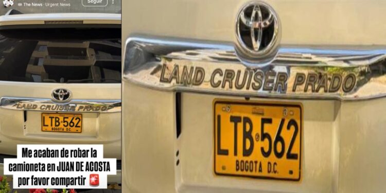 Hurto en Santa Verónica: concejal de Barranquilla denuncia el robo de su camioneta durante la madrugada