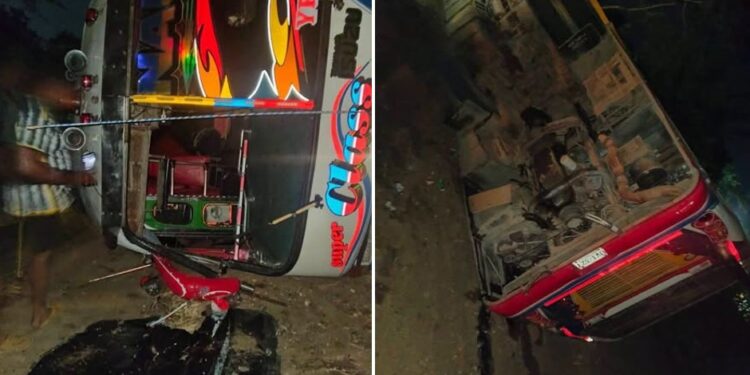 Bus intermunicipal sufrió accidente en la vía Manatí–Sabanalarga: pasajeros salieron ilesos