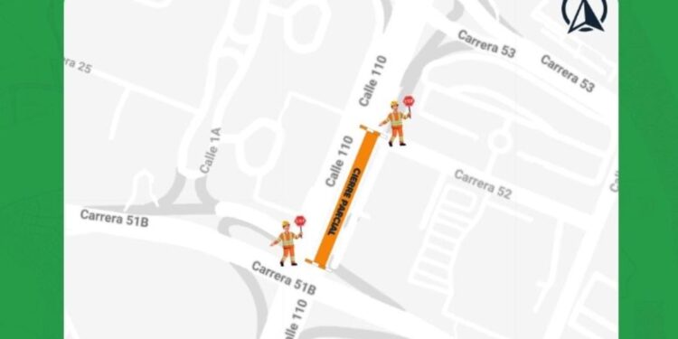 Alcaldía anuncia cierres viales en el norte por obras civiles en distintos sectores