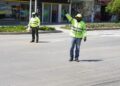 Cierre vial por instalación de puente peatonal elevado