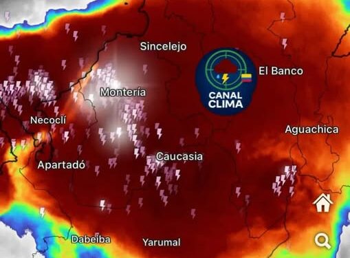 Fuertes lluvias y tormentas eléctricas golpean varias zonas del Caribe y Antioquia durante la madrugada