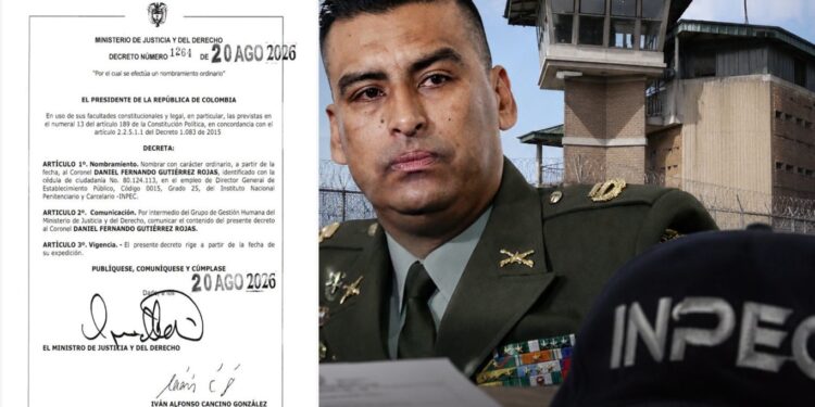 Abelardo De La Espriella ratifica al coronel Daniel Gutiérrez como director del INPEC