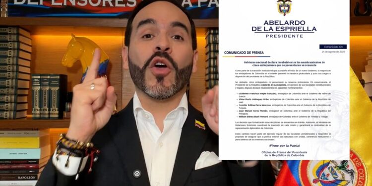 Gobierno De La Espriella saca a cinco embajadores de Petro que no renunciaron