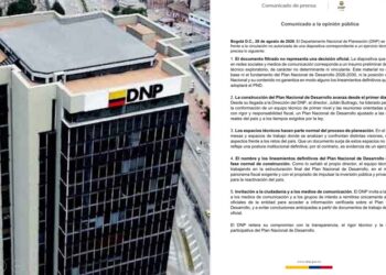 DNP aclara que documento sobre planes del Gobierno no es oficial: “Es un insumo preliminar”