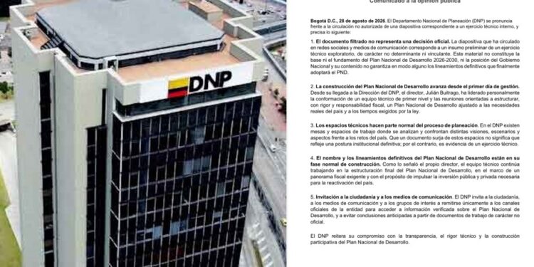 DNP aclara que documento sobre planes del Gobierno no es oficial: “Es un insumo preliminar”