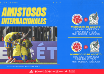 Amistosos internacionales: Selección Colombia Masculina Sub-17 enfrentará a México