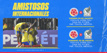 Amistosos internacionales: Selección Colombia Masculina Sub-17 enfrentará a México