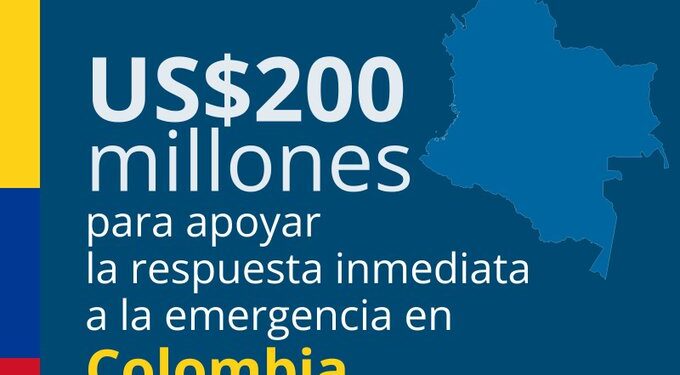 Banco Mundial respalda a Colombia con US$200 millones para atender emergencia tras el terremoto