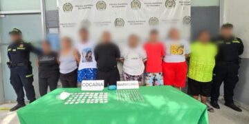 Ocho capturados en La Luz: desmantelan presunta red que movía drogas y utilizaba menores en Barranquilla