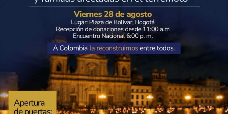 Gobierno convoca gran velatón en Bogotá por las víctimas del terremoto: será este viernes en la Plaza de Bolívar