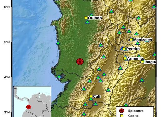 Nuevo temblor vuelve a poner en alerta a Colombia: sismo de magnitud 3,8 fue registrado en Chocó