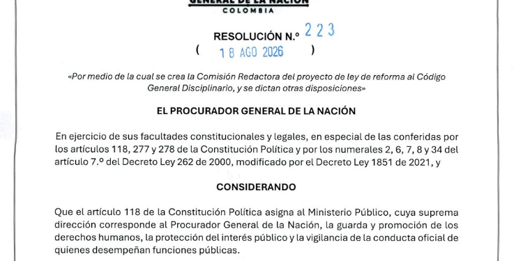Procuraduría abre las puertas para agilizar procesos disciplinarios