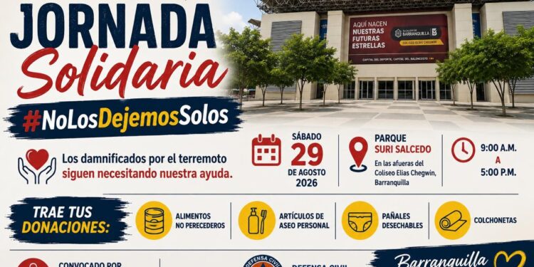 Comunicadores del Atlántico unen fuerzas con la Defensa Civil para recolectar donaciones en el Parque Suri Salcedo este sábado 29 de agosto