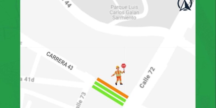 Cierre parcial en la calle 72 con carrera 43 por obras de acueducto en Barranquilla