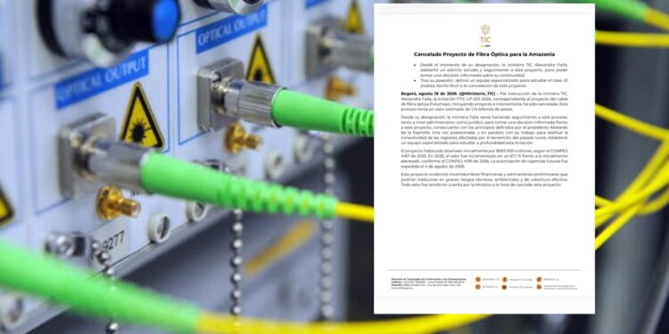 MinTIC cancela millonaria licitación para llevar fibra óptica a la Amazonía por $1,14 billones