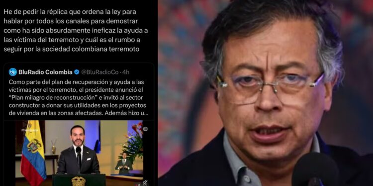Petro desata críticas tras reaccionar a la primera alocución de De La Espriella: “No sea tan descarado”
