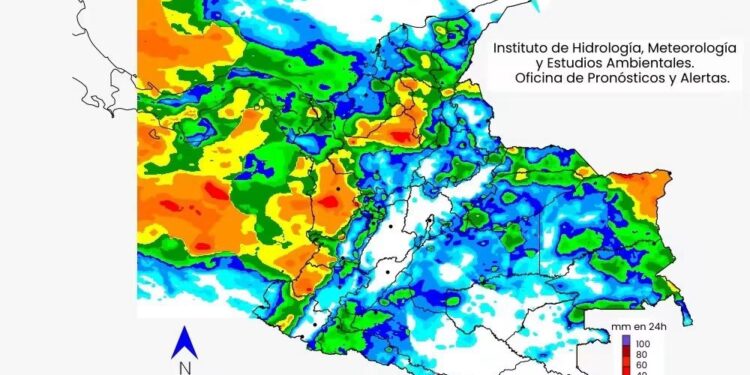 IDEAM prende las alarmas por lluvias en varias regiones de Colombia: así estará el tiempo en las próximas horas