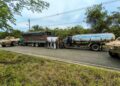 1500 galones de combustible y 2 vehículos incautados en La Gloria, Cesar