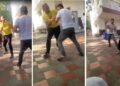 Pelea en colegio del barrio Olaya: profesor y padre de familia se fueron a los golpes dentro de la institución