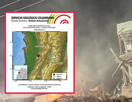 Alerta en Chocó: San José del Palmar vuelve a temblar con dos sismos en menos de dos minutos